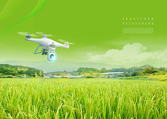 PSD 구름 편집이미지 논 사람없음 초록색 벼 벼농사 드론 스마트팜 모빌리티 이미지편집 자연요소 교통수단 컬러 농업 곡류 농장 농사 파일형식