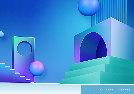 PSD 그래픽백그라운드 일러스트 벽면 사람없음 파란색 계단 원형 구멍 입체 직사각형 입체도형 국내일러스트 도형 벽 컬러 백그라운드 그래픽 파일형식