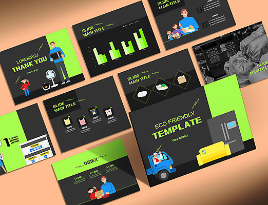 전신 템플릿 여자 남자 어린이 비즈니스 그래프 들기 소녀 소년 여러명 상반신 성인 연두색 세트 소파 자연보호 그린캠페인 검은색 선풍기 전자레인지 쓰레기 PPT 프레젠테이션 문서템플릿 친환경 분리수거 냉장고 전기밥솥 애니형PPT 9P 이미지템플릿 캠페인 컬러 다수 의자 모션 자연 사람 초록색 환경 가전제품 레인지 보호 파일형식