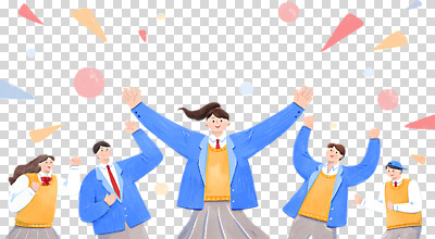편집 편집이미지 학생 여자 남자 교복 응원 청소년 함께함 누끼 여러명 상반신 파이팅 희망 주먹 기쁨 만세 인사 PNG 십대만 편집소스 중고등학생 옷 감정 다수 컨셉 모션 중학생 고등학생 사람 예절 파일형식