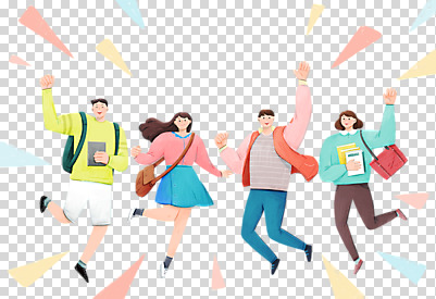 전신 편집 편집이미지 여자 남자 대학생 가방 응원 함께함 들기 누끼 여러명 청년 성인 책 친구 청춘 캠퍼스라이프 점프 파이팅 희망 주먹 신입생 PNG 성인만 편집소스 학생 라이프스타일 잡화 감정 다수 컨셉 관계 모션 사람 파일형식