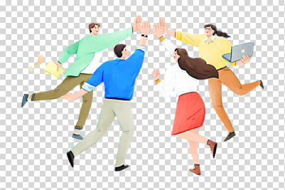 전신 편집 편집이미지 여자 남자 응원 함께함 들기 누끼 여러명 성인 노트북 희망 주먹 도전 직장인 비즈니스맨 비즈니스우먼 동료 하이파이브 PNG 성인만 편집소스 직업 감정 다수 컨셉 비즈니스 관계 모션 사람 손짓 전자제품 파일형식