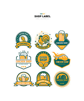 일러스트 맥주 사람없음 초록색 세트 노란색 라벨 치킨 닭 맥주잔 치킨집 호프집 국내일러스트 AI파일 컬러 술잔 조류 프레임 주류 상점 술집 닭고기요리 파일형식 벡터