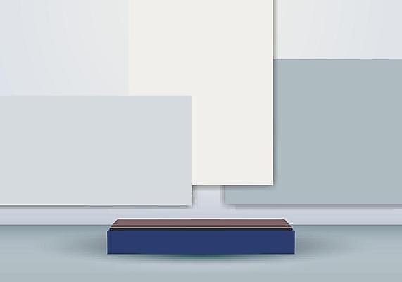 EPS 해외이미지 백그라운드 일러스트 사람없음 사각형 원형 단상 입체도형 포디움 해외일러스트 도형 무대 입체 파일형식 벡터