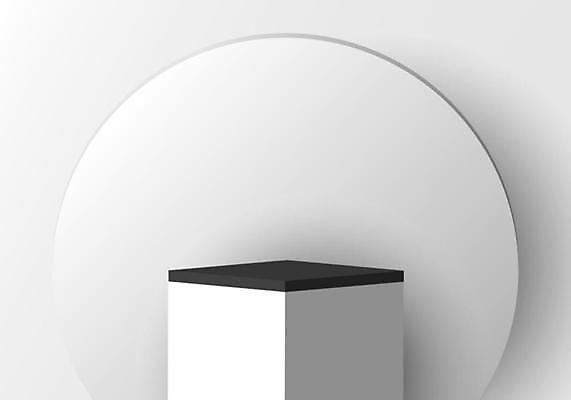 EPS 해외이미지 백그라운드 일러스트 사람없음 흰색 원형 단상 입체도형 포디움 해외일러스트 도형 컬러 무대 입체 파일형식 벡터