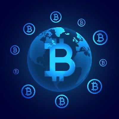 EPS 해외이미지 지구 백그라운드 일러스트 사람없음 경제 파란색 글로벌 가상화폐 해외일러스트 컬러 돈 파일형식 벡터