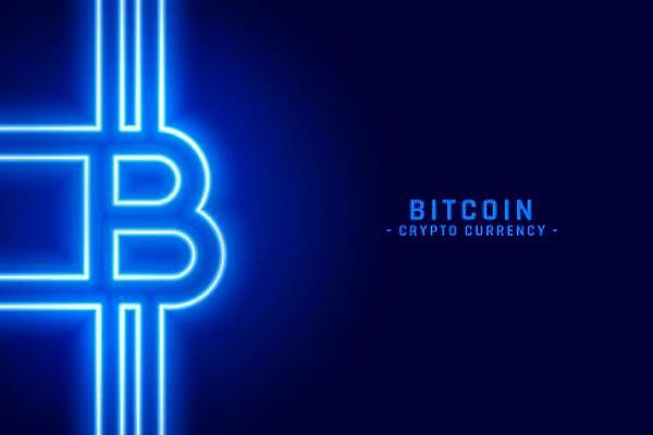 EPS 해외이미지 백그라운드 일러스트 사람없음 경제 파란색 네온 가상화폐 해외일러스트 컬러 돈 파일형식 벡터