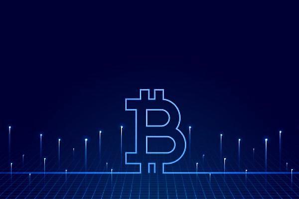 EPS 해외이미지 백그라운드 일러스트 사람없음 경제 파란색 가상화폐 해외일러스트 컬러 돈 파일형식 벡터