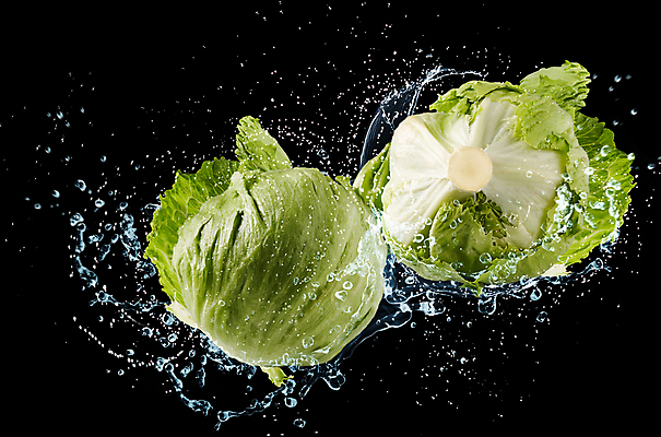 포토 JPG 해외이미지 검은배경 사람없음 물 투명 액체 양배추 스플래쉬 해외포토 자연요소 백그라운드 채소 검은색 파일형식