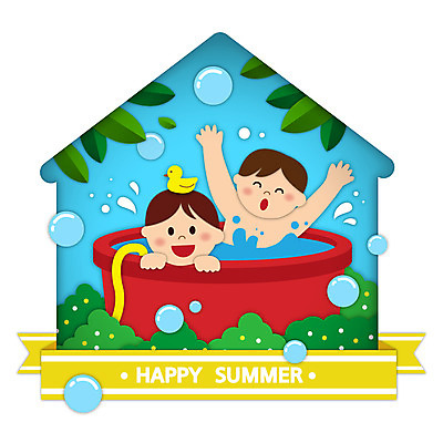 남자 리본 어린이 잎 일러스트 여름방학 소년 상반신 두명 물방울 호스 고무대야 오리장난감 소년만 집모양 국내일러스트 AI파일 모양 식물 방학 사람 장난감 대야 남자만 어린이만 파일형식 벡터 여름_계절
