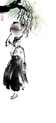 전신 PSD 여자 일러스트 캘리그라피 붓터치 나뭇잎 한명 들기 성인 걷기 항아리 한복 버드나무 동양화 번짐 올리기 낙관 물동이 아낙네 성인여자한명만 국내일러스트 나무 1 한국전통 잎 모션 미술 사람 도자기 전통의상 여자한명만 성인여자만 파일형식 효과