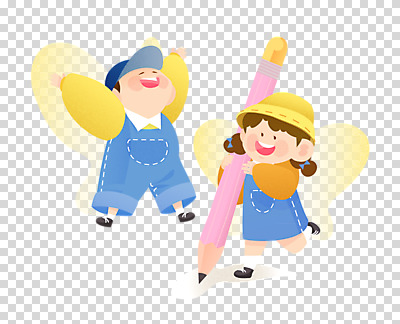 전신 편집 편집이미지 여자 남자 어린이 날개 요정 들기 누끼 두명 연필 점프 만세 기록 어린이상상 PNG 상상랜드 상상력 어린이만 편집소스 모션 상상 학용품 사람 필기구 파일형식