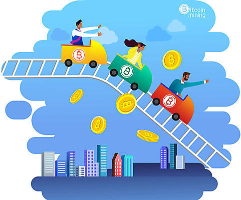 전신 구름 여자 남자 일러스트 비즈니스 상반신 성인 건물 세명 파란색 동전 비즈니스맨 비즈니스우먼 떨어짐 하락 재테크 롤러코스터 성인만 가상화폐 국내일러스트 AI파일 자연요소 건축물 컬러 컨셉 돈 사람 금융 직장인 놀이기구 파일형식 벡터