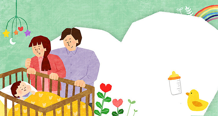 PSD 여자 남자 무지개 일러스트 베개 엄마 프레임 미소 상반신 성인 세명 연두색 새싹 이불 하트 아기 잡기 잠 아빠 젖병 모빌 아기침대 오리인형 육아일기 프레임일러스트 어깨에손 국내일러스트 자연요소 모양 식물 인형 가족 침구 모션 표정 사람 초록색 아기용품 육아 침대 파일형식