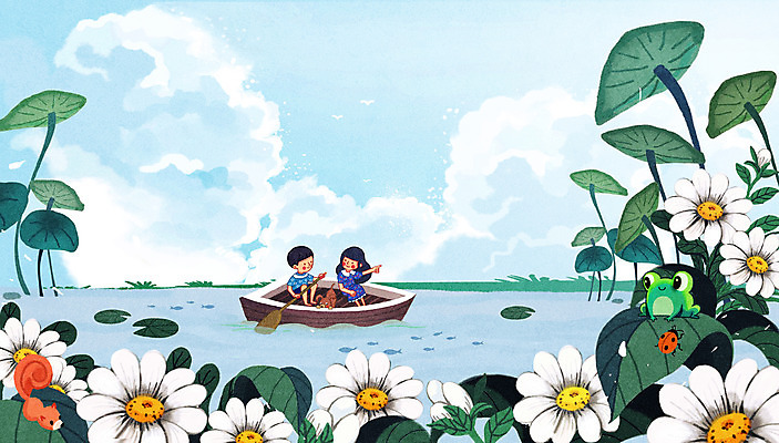 PSD 구름 여자 남자 꽃 호수 어린이 하늘색 두마리 일러스트 여름방학 개구리 앉기 소녀 소년 상반신 두명 여름 여름휴가 바캉스 가리킴 강아지 연잎 노 무당벌레 반려 여름라이프 선박 어린이만 국내일러스트 자연요소 식물 라이프스타일 계절 곤충 수상교통 잎 2 모션 방학 휴가 양서류 사람 손짓 파란색 반려동물 개 파일형식 여름_계절