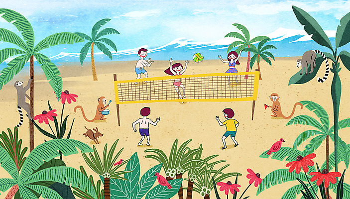 전신 PSD 여자 남자 수영복 어린이 바다 여러마리 일러스트 조류 여름방학 서기 소녀 소년 여러명 해변 여름 여름휴가 바캉스 원숭이 네트 강아지 배구 배구공 열대나무 반려 여름라이프 어린이만 국내일러스트 나무 동물 라이프스타일 옷 계절 스포츠용품 스포츠 다수 공 포유류 모션 방학 휴가 사람 반려동물 구기 개 파일형식 여름_계절