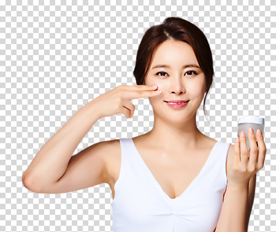 편집 편집이미지 여자 관리 한명 미소 들기 누끼 상반신 20대 성인 앞모습 화장 뷰티 화장품 한국인 피부 크림 바르기 PNG 수분크림 의료성형뷰티 성인여자한명만 편집소스 1 뷰포인트 모션 표정 사람 동양인 청년 신체부위 여자한명만 성인여자만 파일형식