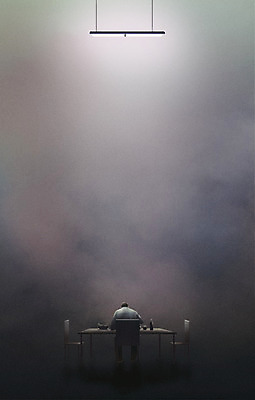 전신 PSD 남자 의자 일러스트 식탁 전등 한명 앉기 성인 식사 회색 안개 고독 병 냄비 우울감 성인남자한명만 공허 국내일러스트 1 식기 감정 컬러 가구 컨셉 모션 탁자 날씨 조명 사람 솥 남자한명만 성인남자만 파일형식