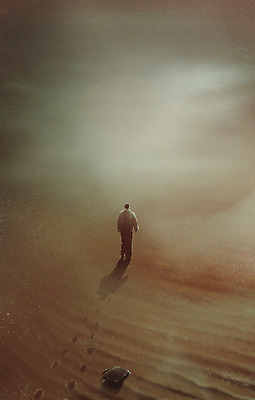 전신 PSD 남자 서류가방 일러스트 그림자 한명 성인 갈색 걷기 사막 안개 고독 발자국 우울감 성인남자한명만 공허 국내일러스트 1 감정 컬러 컨셉 가방 자국 모션 날씨 사람 남자한명만 성인남자만 파일형식