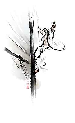 전신 PSD 남자 밧줄 일러스트 캘리그라피 붓터치 항해 매달리기 한명 성인 가리킴 돛단배 한복 뱃사공 동양화 돛 번짐 낙관 역경 성인남자한명만 국내일러스트 1 한국전통 줄 배_교통 모션 미술 사람 손짓 전통의상 남자한명만 성인남자만 파일형식 효과