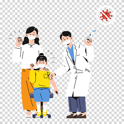 전신 편집 편집이미지 여자 남자 어린이 모녀 주사기 마스크 들기 누끼 앉기 소녀 성인 세명 파이팅 의사 사회이슈 PNG 백신 예방접종 편집소스 코로나바이러스 집단면역 백신접종 델타변이바이러스 위드코로나 딸 컨셉 의학 가족 의료기기 모션 엄마 사람 의료진 바이러스 면역력 접종 파일형식