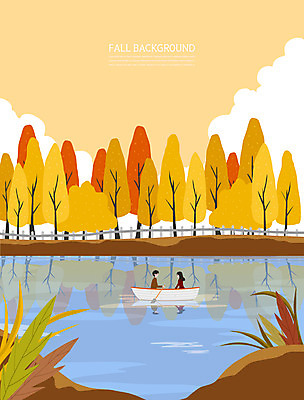 PSD 커플 여자 남자 호수 백그라운드 일러스트 단풍나무 상반신 성인 두명 반사 노란색 가을풍경 가을 보트 노젓기 마주앉기 계절백그라운드 성인만 가을배경 국내일러스트 나무 계절 컬러 단풍 배_교통 관계 모션 사람 앉기 풍경 파일형식 가을_계절