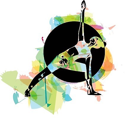 EPS 해외이미지 전신 여자 스포츠 일러스트 한명 서기 성인 운동복 스트레칭 성인여자한명만 해외일러스트 1 옷 모션 사람 운동 여자한명만 성인여자만 파일형식 벡터