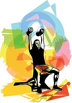 EPS 해외이미지 전신 남자 스포츠 일러스트 한명 들기 앉기 성인 운동복 아령 숄더프레스 성인남자한명만 해외일러스트 1 옷 모션 사람 운동 남자한명만 성인남자만 파일형식 벡터