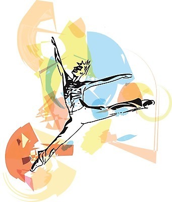 EPS 해외이미지 전신 남자 스포츠 일러스트 한명 성인 점프 발레 발레복 발레리노 성인남자한명만 해외일러스트 1 옷 모션 사람 춤 남자한명만 성인남자만 파일형식 벡터