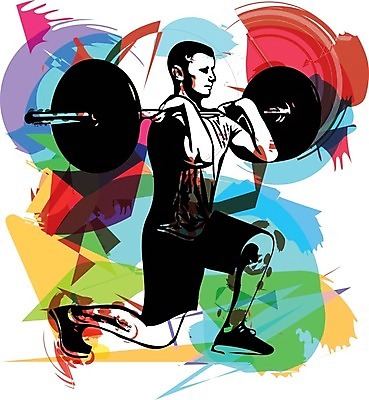 EPS 해외이미지 전신 남자 스포츠 일러스트 한명 성인 헬스 역기 런지 성인남자한명만 해외일러스트 1 사람 운동 남자한명만 성인남자만 파일형식 벡터