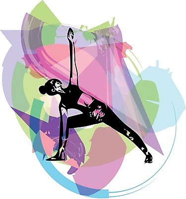 EPS 해외이미지 전신 여자 스포츠 일러스트 한명 성인 운동복 스트레칭 성인여자한명만 해외일러스트 1 옷 사람 운동 여자한명만 성인여자만 파일형식 벡터