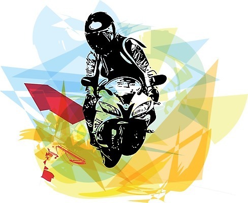 EPS 해외이미지 스포츠 일러스트 한명 사람 상반신 운전 오토바이 헬멧 바이크레이서 해외일러스트 1 모션 바이크 보호장비 파일형식 벡터