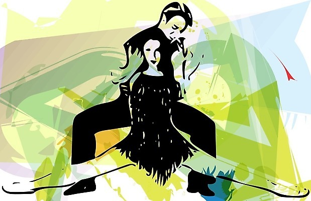 EPS 해외이미지 전신 커플 여자 남자 일러스트 성인 두명 댄스스포츠 라틴댄스 성인만 해외일러스트 스포츠 관계 사람 춤 파일형식 벡터