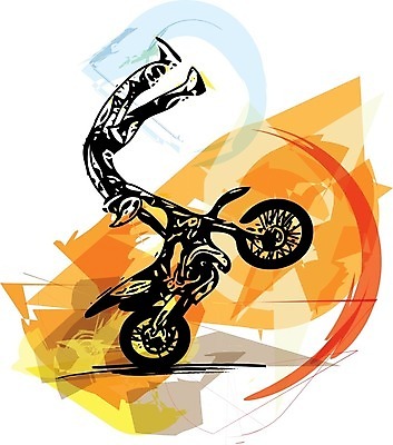 EPS 해외이미지 전신 스포츠 일러스트 한명 사람 운전 오토바이 헬멧 묘기 바이크레이서 해외일러스트 1 모션 바이크 보호장비 파일형식 벡터