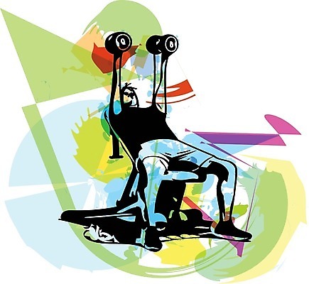 EPS 해외이미지 전신 남자 스포츠 일러스트 추상 한명 앉기 성인 초록색 성인남자한명만 인클라인덤벨프레스 해외일러스트 1 컬러 무늬 모션 사람 벤치프레스 남자한명만 성인남자만 파일형식 벡터