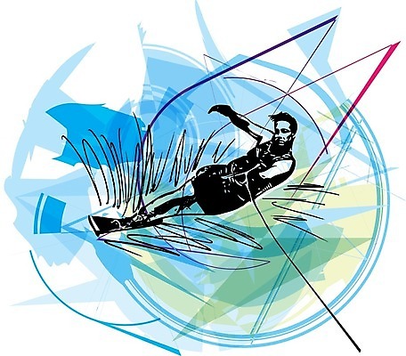 EPS 해외이미지 전신 남자 스포츠 일러스트 추상 한명 성인 수상스키 성인남자한명만 해외일러스트 1 무늬 사람 수상스포츠 남자한명만 성인남자만 파일형식 벡터