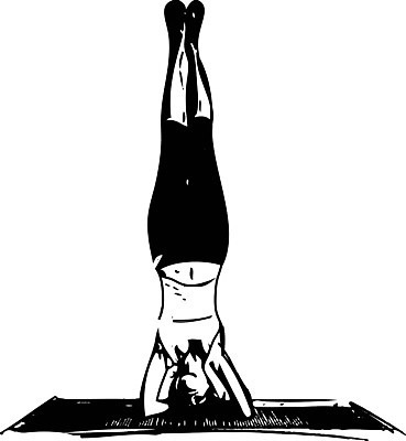 EPS 해외이미지 전신 여자 일러스트 요가 한명 성인 운동 요가자세 물구나무 필라테스 성인여자한명만 해외일러스트 1 웰빙 포즈 모션 건강 사람 여자한명만 성인여자만 파일형식 벡터