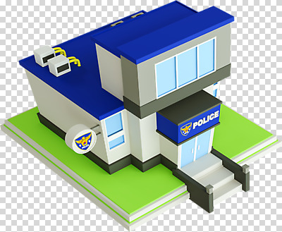 편집 편집이미지 누끼 사람없음 건물 3D소스 3D 심볼 디지털합성 PNG 경찰서 편집소스 건축물 경찰 파일형식