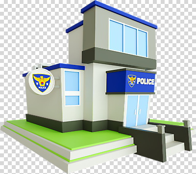 편집 편집이미지 누끼 사람없음 건물 3D소스 3D 심볼 디지털합성 PNG 경찰서 편집소스 건축물 경찰 파일형식