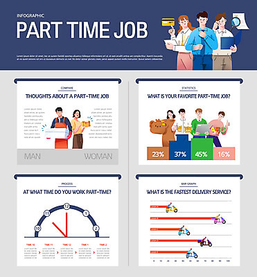 전신 여자 남자 시계 일러스트 돋보기 그래프 들기 앉기 여러명 상반신 성인 노트북 앞치마 인포그래픽 오토바이 비즈니스맨 비즈니스우먼 신용카드 배달원 남색 맥주잔 아르바이트 인형탈 성인만 국내일러스트 AI파일 직업 컬러 다수 술잔 비즈니스 모션 사람 금융 전자제품 바이크 직장인 탈 파일형식 벡터