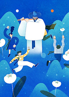 전신 PSD 한국전통 여자 남자 꽃 일러스트 산 국악 여러명 성인 파란색 태양 걷기 전통놀이 달 춤 한복 즐거움 퓨전 피리 성인만 국내일러스트 자연요소 식물 전통 감정 음악 컬러 다수 모션 놀이 문화예술 한국 사람 전통의상 목관악기 파일형식