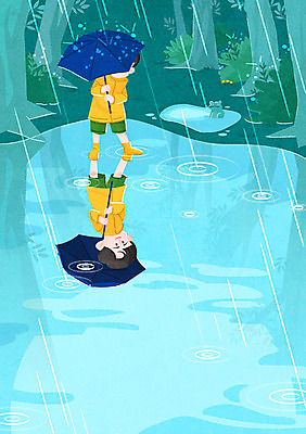 전신 나무 한마리 남자 어린이 일러스트 우산 개구리 장화 한명 들기 소년 파란색 반사 비 웅덩이 우비 장마 소년한명만 국내일러스트 AI파일 자연요소 식물 1 옷 컬러 신발 모션 날씨 양서류 사람 비_날씨 남자한명만 소년만 파일형식 벡터