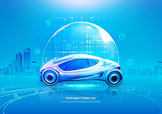 PSD 편집이미지 빌딩 사람없음 파란색 자연보호 물방울 도시 그린에너지 에코 친환경 수소에너지 수소자동차 저탄소 이미지편집 컬러 자동차 자연 건물 환경 에너지 보호 녹색성장 파일형식