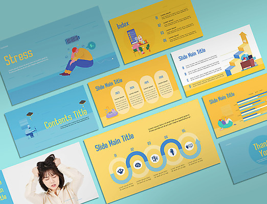 전신 템플릿 여자 남자 하늘색 비즈니스 그래프 스트레스 앉기 여러명 상반신 20대 성인 세트 노란색 눈감음 한국인 찡그림 PPT 프레젠테이션 문서템플릿 무기력 우울감 성인만 애니형PPT 9P 이미지템플릿 감정 컬러 다수 컨셉 모션 표정 사람 동양인 청년 파란색 파일형식