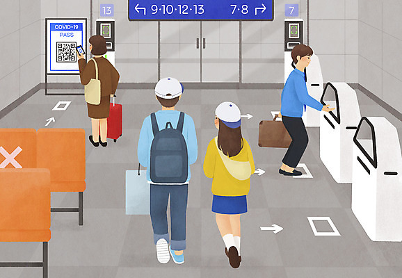 전신 PSD 여자 남자 여행 의자 가방 일러스트 서기 들기 여러명 성인 스마트폰 걷기 회색 체온계 기차역 QR코드 체온측정 키오스크 성인만 손소독제 사회적거리두기 포스트코로나 손소독 전자출입명부 전자증명 위드코로나 국내일러스트 잡화 캠페인 컬러 가구 다수 모션 사람 핸드폰 스마트기기 역 온도계 사회이슈 측정 개인정보 소독 소독제 파일형식 코로나바이러스