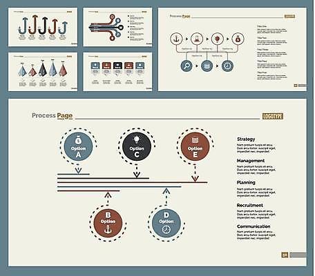 EPS 해외이미지 화살표 시계 일러스트 비즈니스 전구 통계 돋보기 그래프 사람없음 자료 인포그래픽 원형 돈자루 플라스크 닻 베이지색 삼각뿔 해외일러스트 도형 컬러 돈 실험기구 파일형식 벡터
