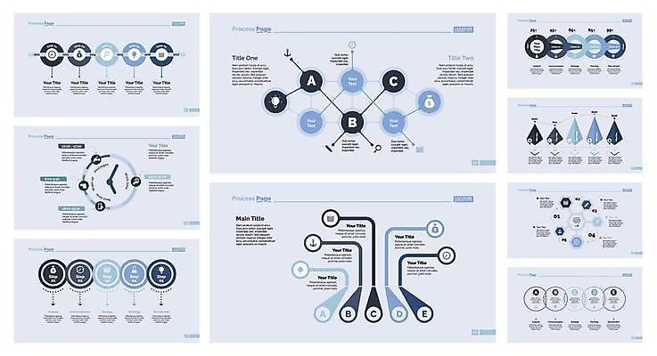 EPS 해외이미지 알파벳 화살표 시계 일러스트 비즈니스 전구 돋보기 그래프 사람없음 파란색 자료 인포그래픽 원형 돈자루 닻 삼각뿔 목차 해외일러스트 도형 영어 컬러 돈 파일형식 벡터
