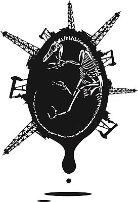 EPS 해외이미지 일러스트 사람없음 검은색 시추작업 석유 화석 공룡알 석유시추 시추기 티라노사우루스 해외202004 해외일러스트 컬러 알 광업 육식공룡 파일형식 벡터