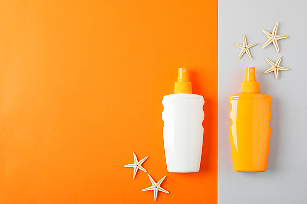 포토 JPG 해외이미지 불가사리 사람없음 하이앵글 선크림 오브젝트 주황색배경 해외포토 뷰포인트 백그라운드 극피동물 주황색 화장품 파일형식