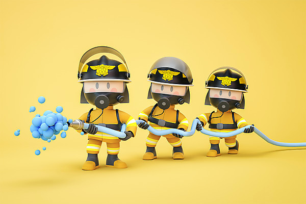 전신 PSD 편집 편집이미지 남자 협력 3D캐릭터 직업캐릭터 서기 들기 성인 세명 물 노란색 3D 소방관 디지털합성 119 방독면 소방관모자 소방호스 화재진압 성인남자만 편집소스 방호복 편집3D 자연요소 직업 캐릭터 모자_잡화 옷 컬러 모션 마스크 사람 구조원 소방 화재 호스 전화번호 진압 남자만 성인만 파일형식